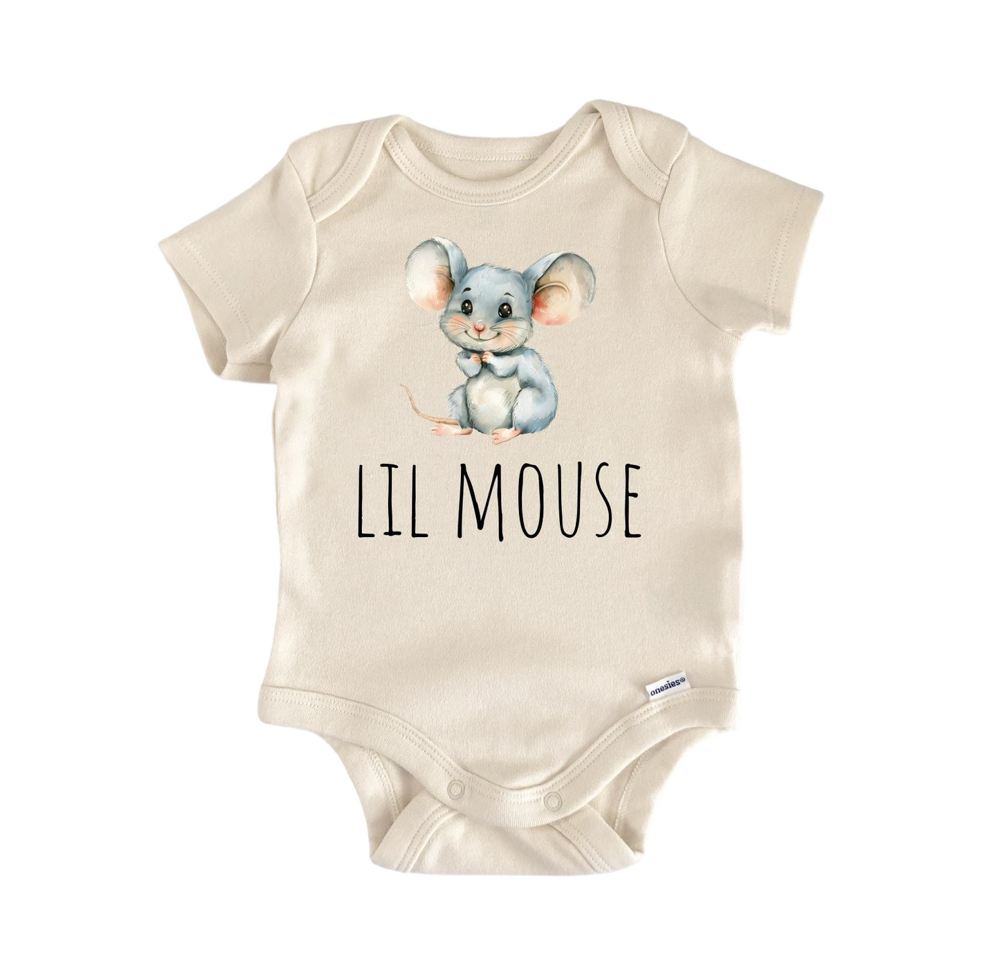 Lil Mouse - Baby Boy Girl Clothes Infant Bodysuit Funny Cute Newborn