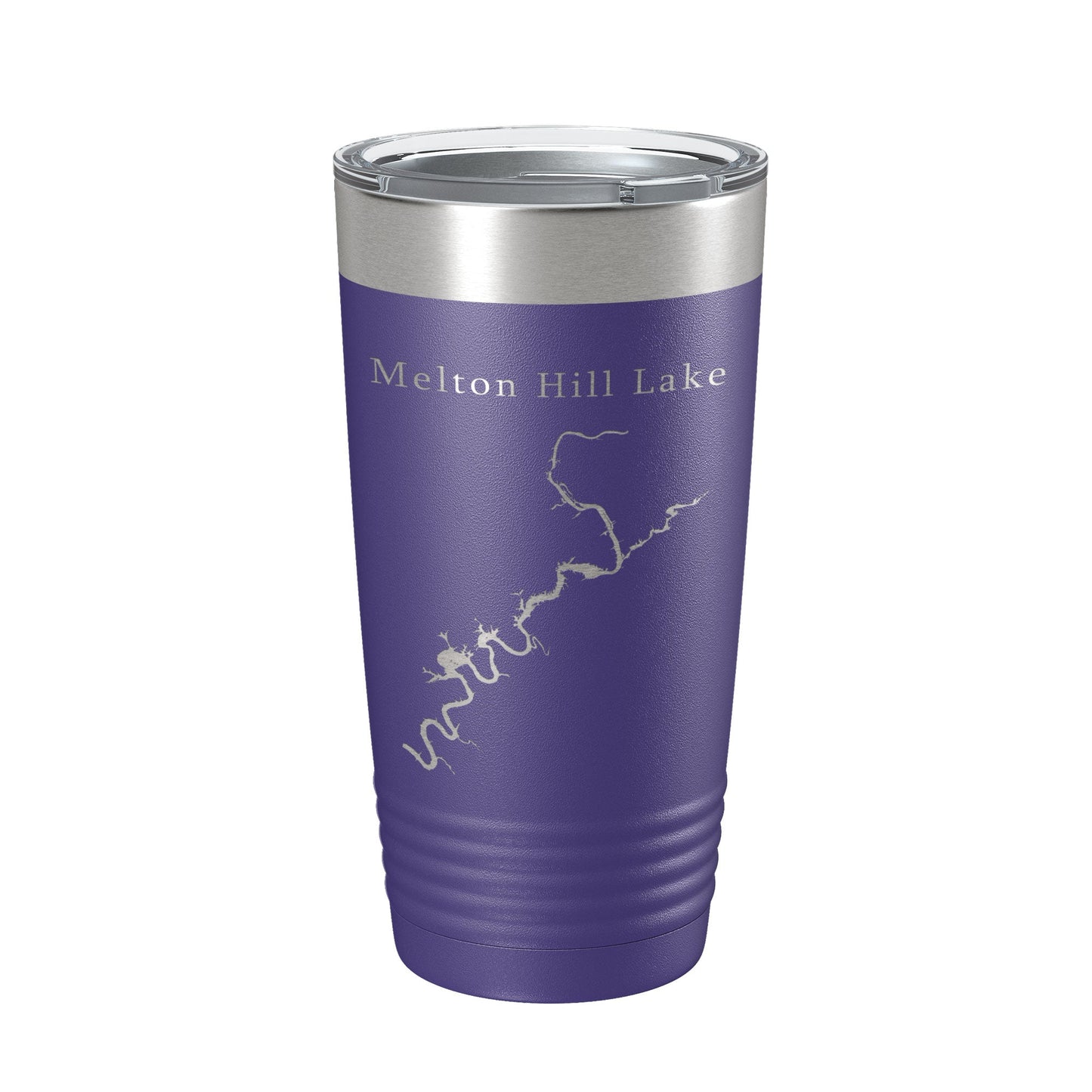 Melton Hill Lake Map Tumbler Travel Mug Insulated Laser Engraved Coffee Cup Tennessee 20 oz