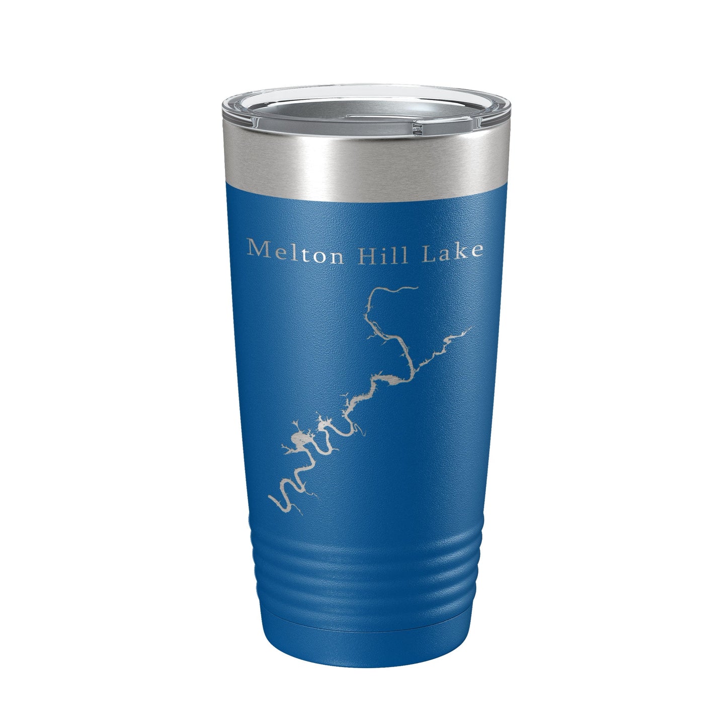 Melton Hill Lake Map Tumbler Travel Mug Insulated Laser Engraved Coffee Cup Tennessee 20 oz