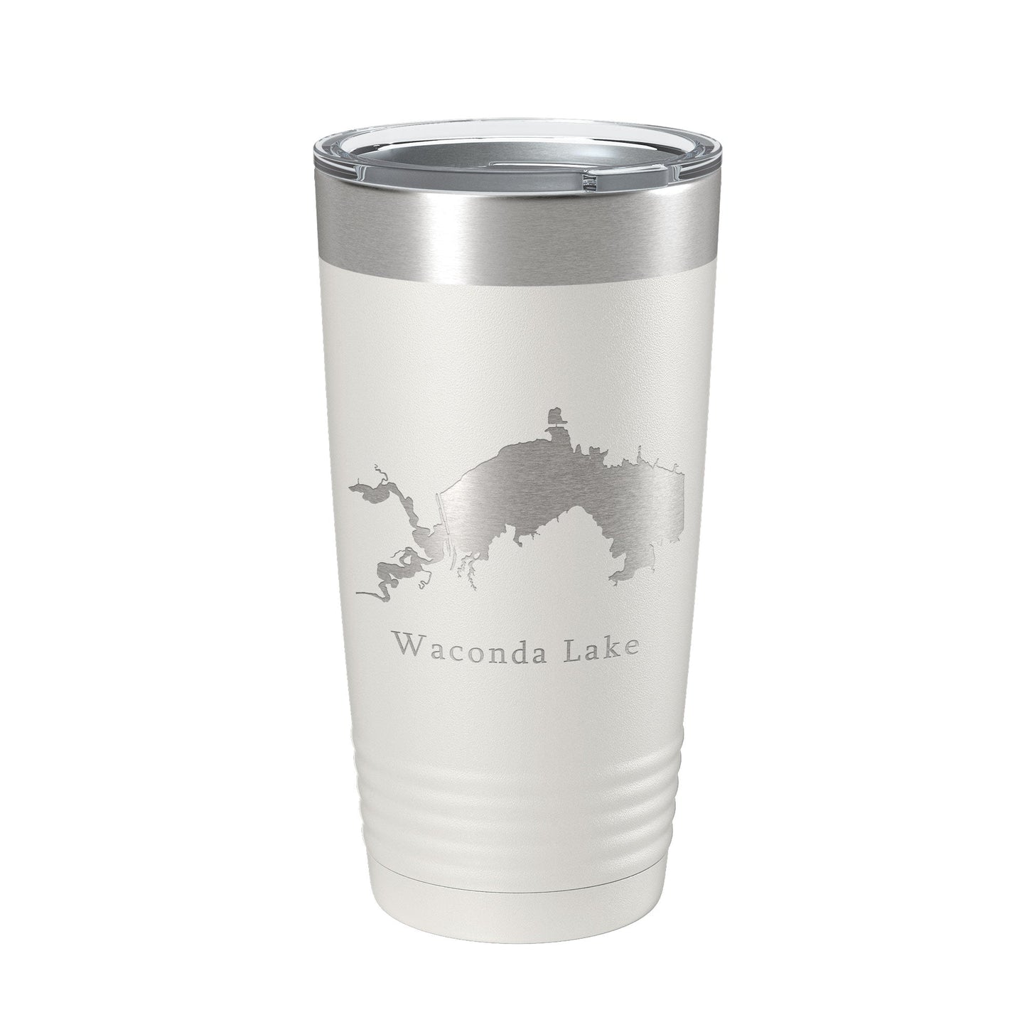 Waconda Lake Map Tumbler Travel Mug Insulated Laser Engraved Coffee Cup Kansas 20 oz
