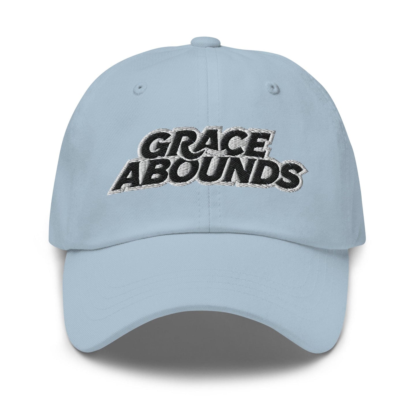 Embroidered Adjustable Baseball Cap - Grace Abounds - F/b