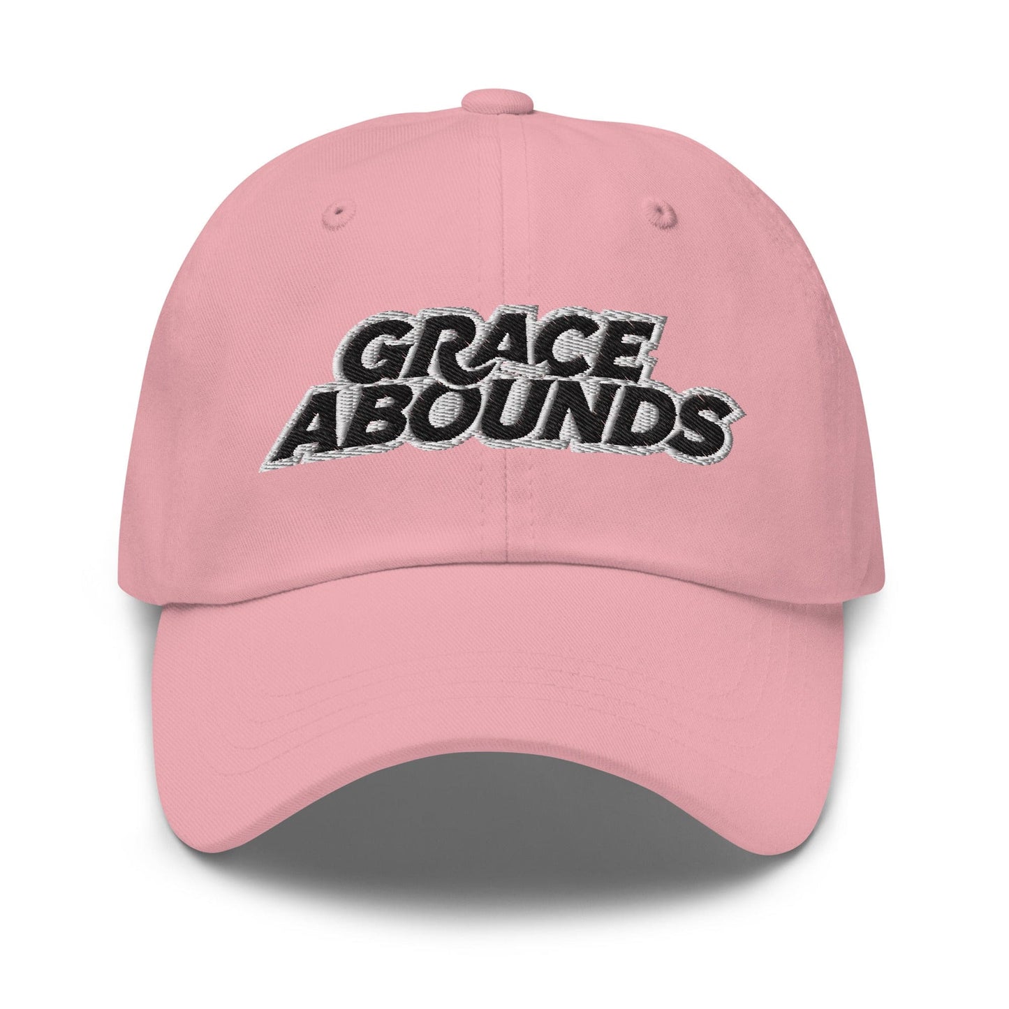 Embroidered Adjustable Baseball Cap - Grace Abounds - F/b