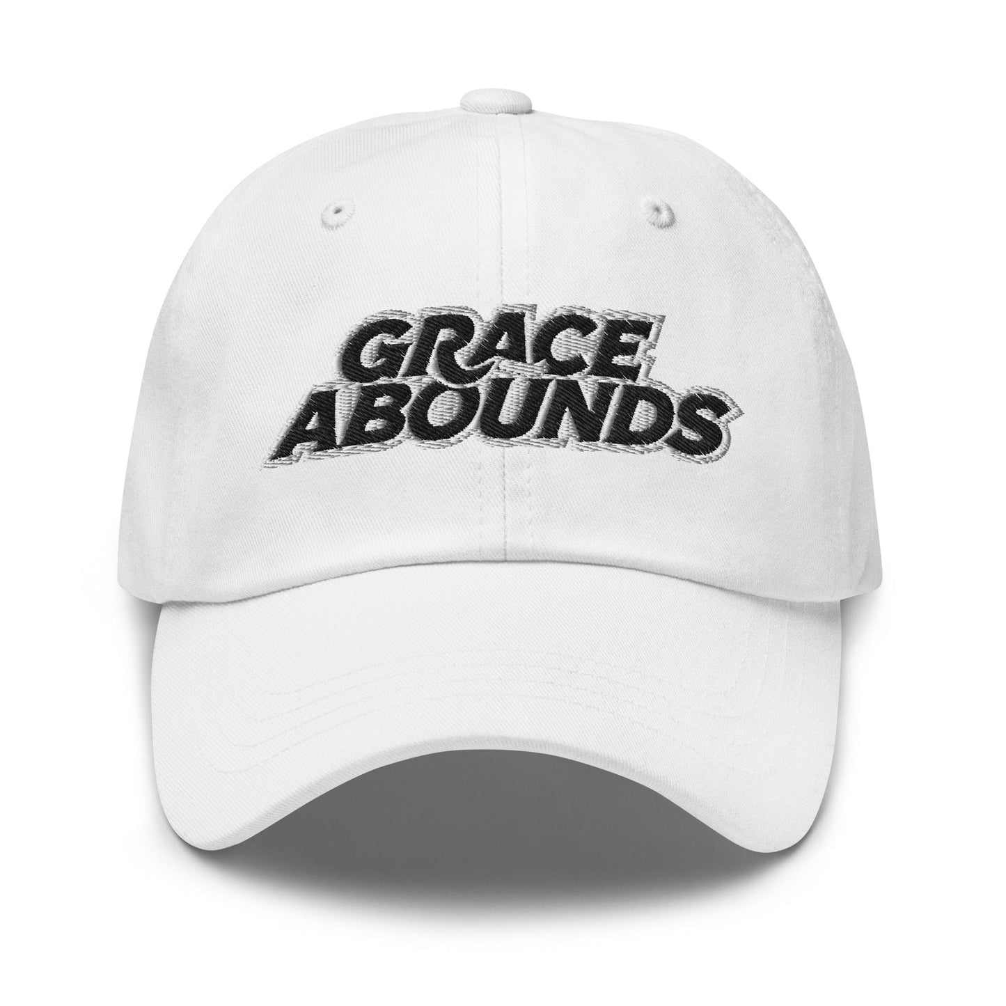 Embroidered Adjustable Baseball Cap - Grace Abounds - F/b