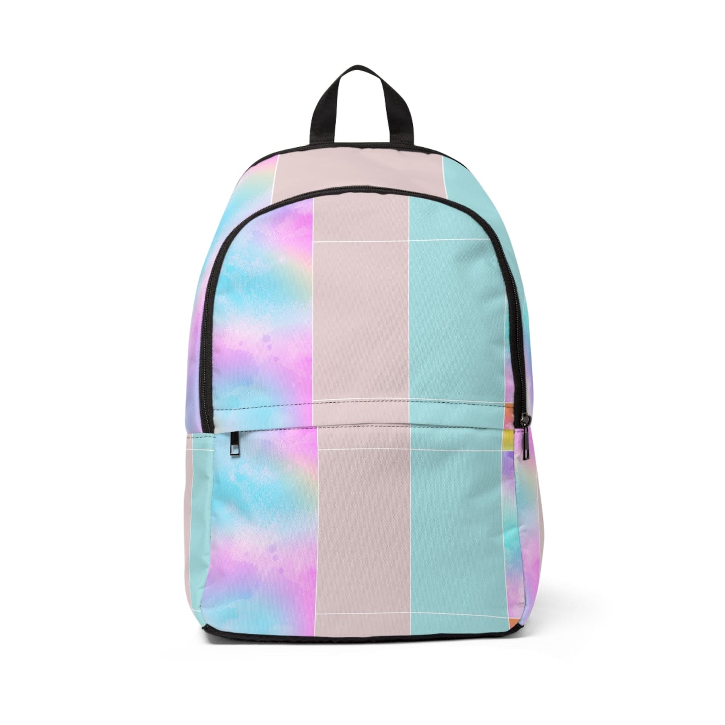 Fashion Backpack Waterproof Pastel Colorblock Watercolor Illustration