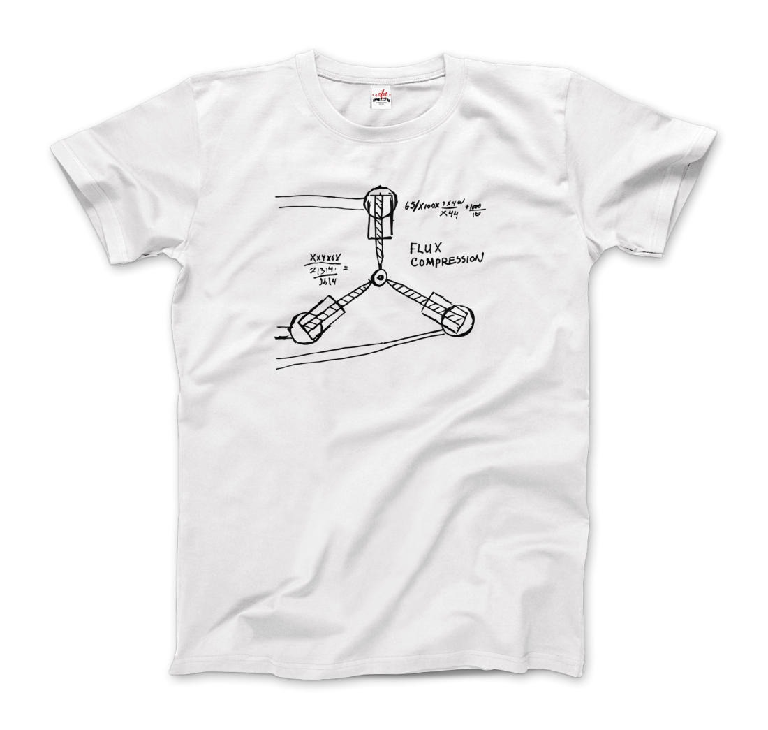 Flux Capacitor Sketch from Back to the Future T-Shirt