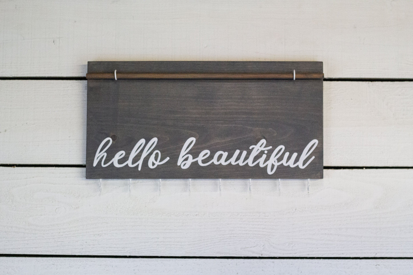 hello beautiful hanging jewelry display