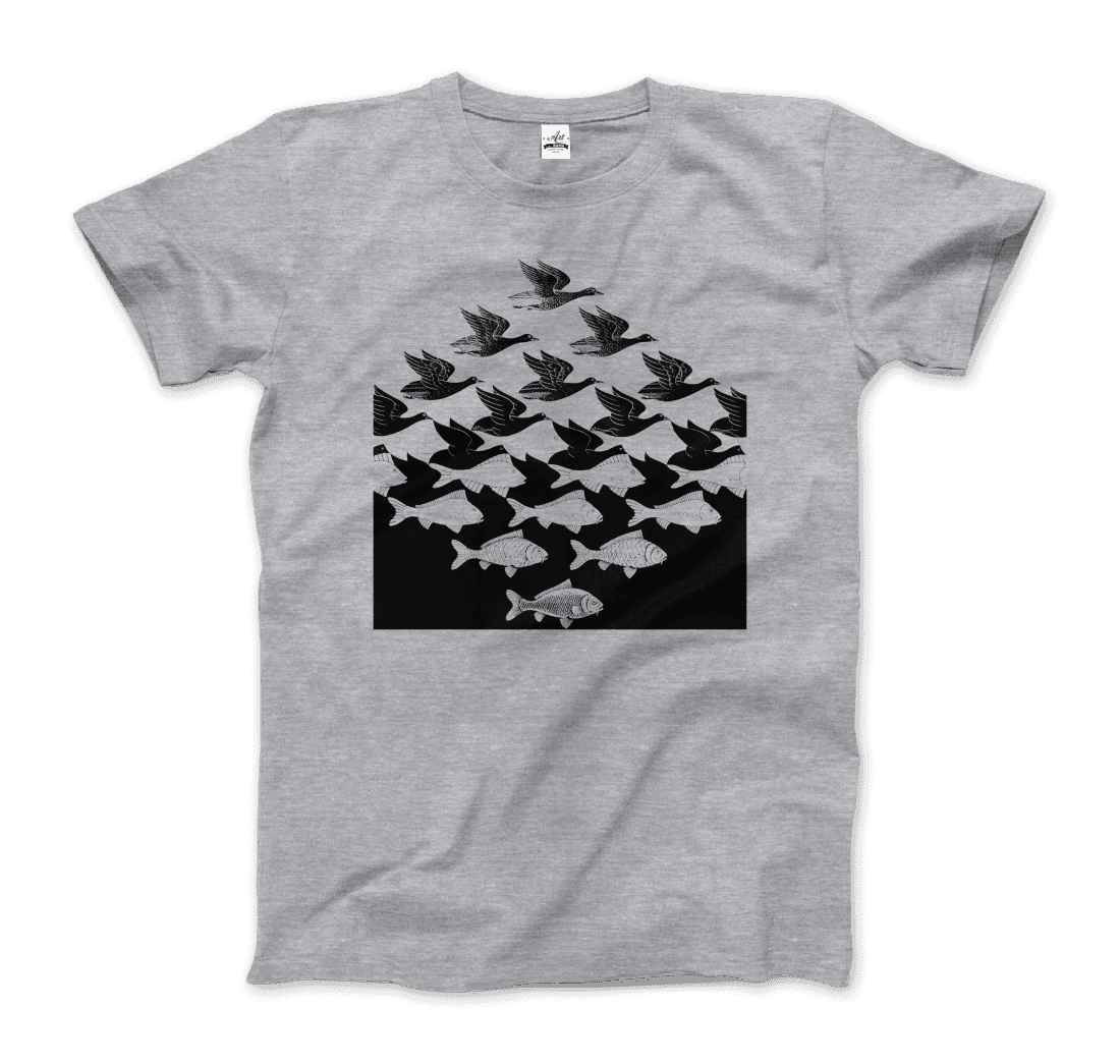 MC Escher Sky and Water I Art T-Shirt-4