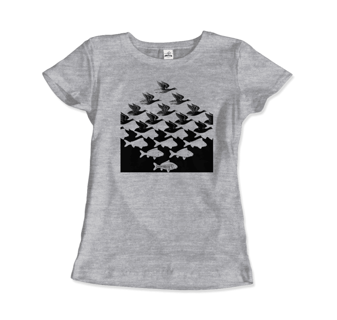 MC Escher Sky and Water I Art T-Shirt-6