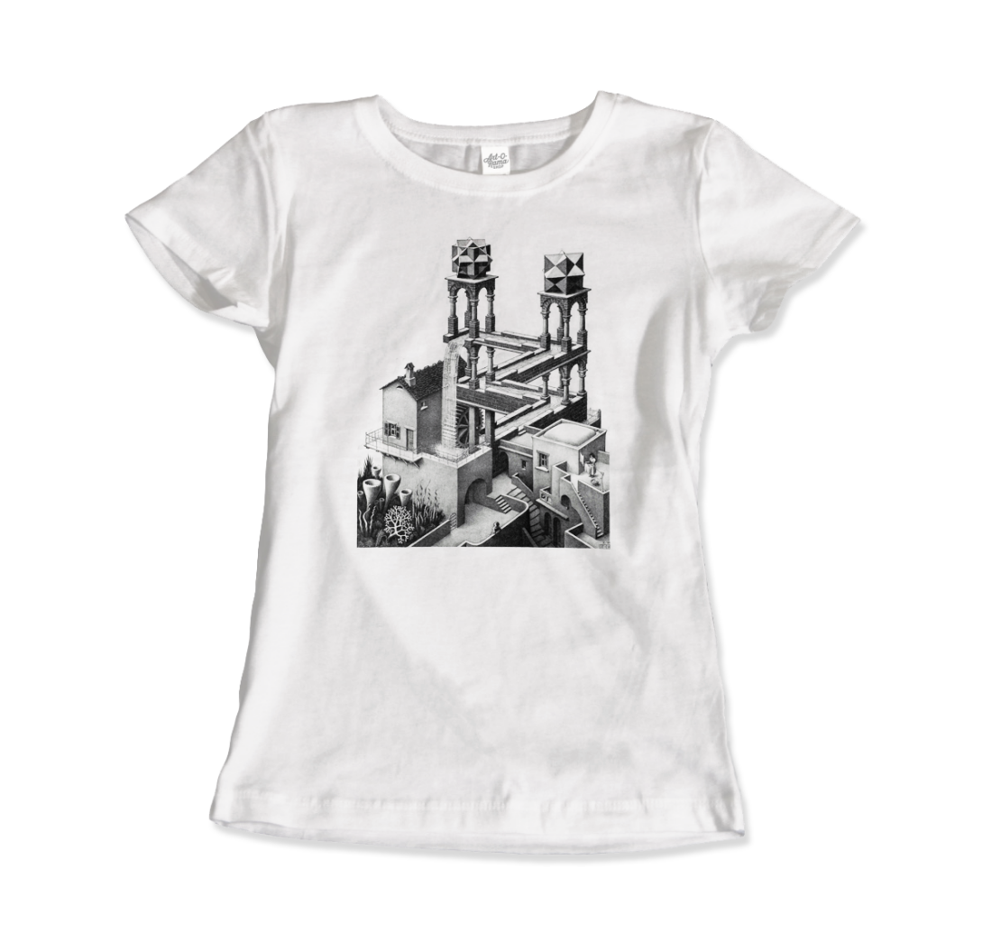MC Escher Waterfall Illusion T-Shirt-3
