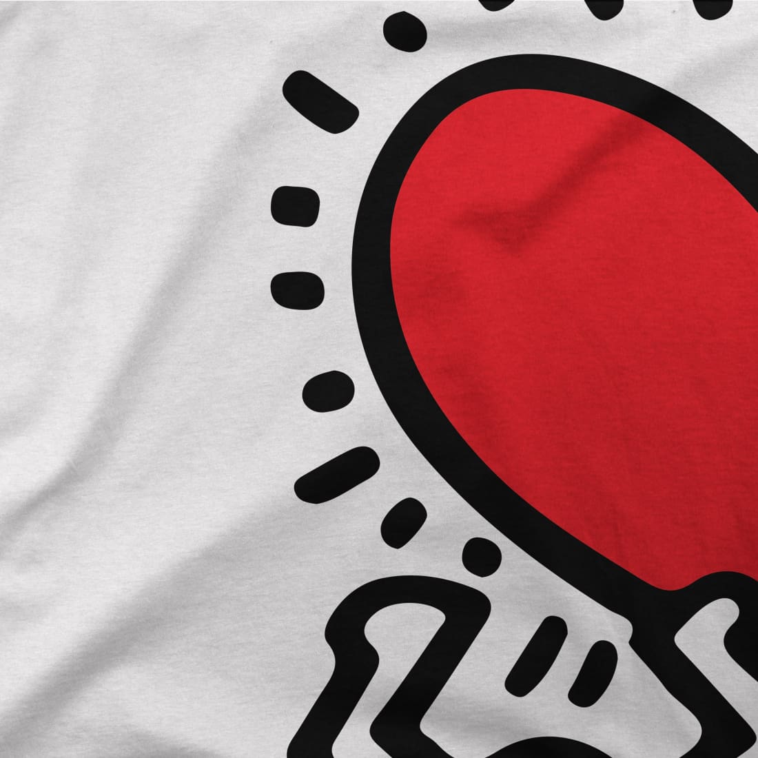 Men Holding Heart Icon, Street Art T-Shirt-4