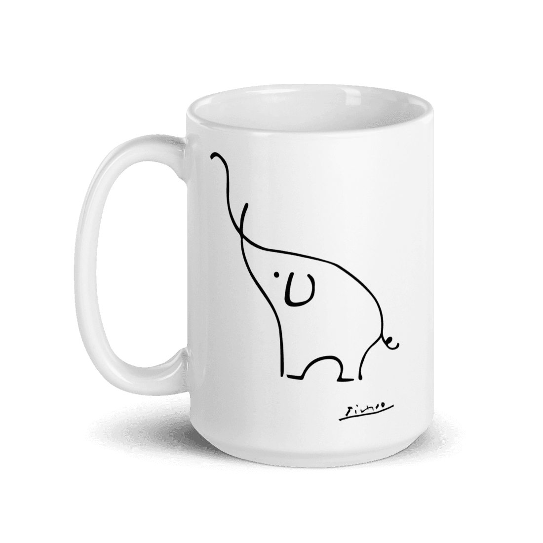 Pablo Picasso Elephant Sketch Artwork Mug-5