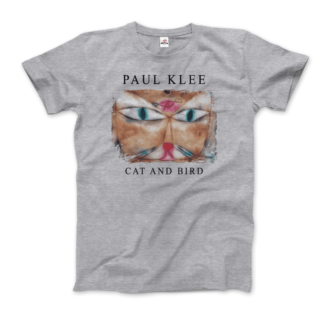Paul Klee - Cat and Bird, 1928 Artwork T-Shirt-6