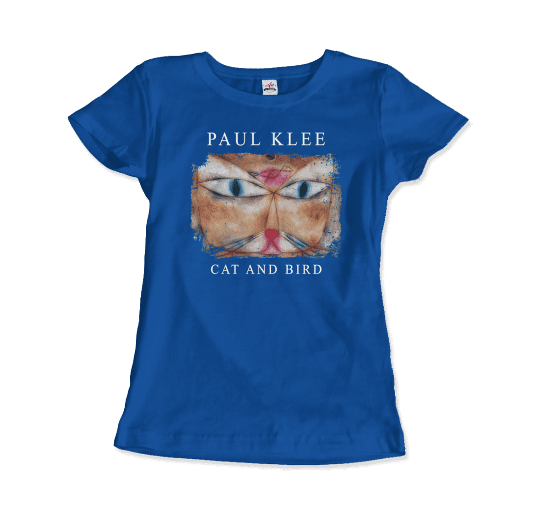 Paul Klee - Cat and Bird, 1928 Artwork T-Shirt-14