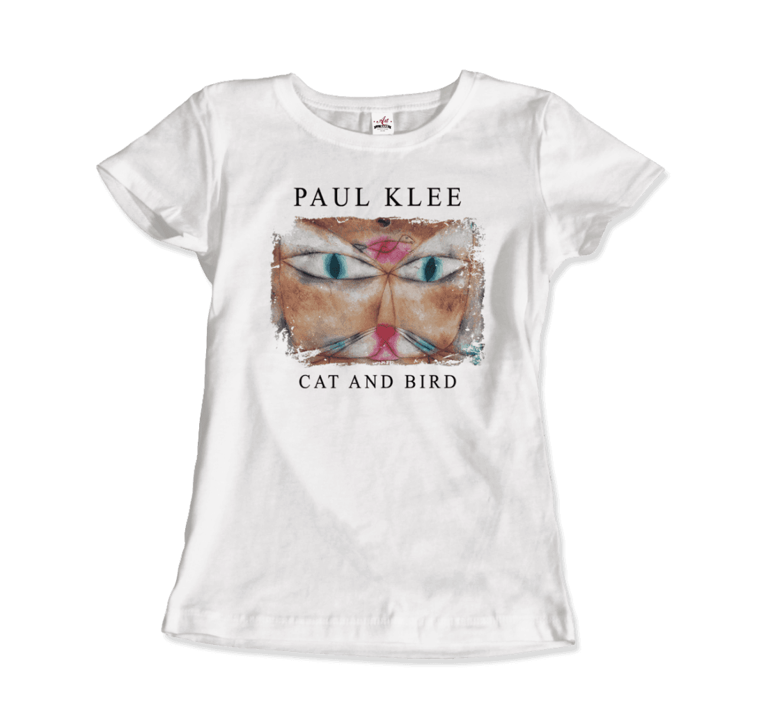 Paul Klee - Cat and Bird, 1928 Artwork T-Shirt-4