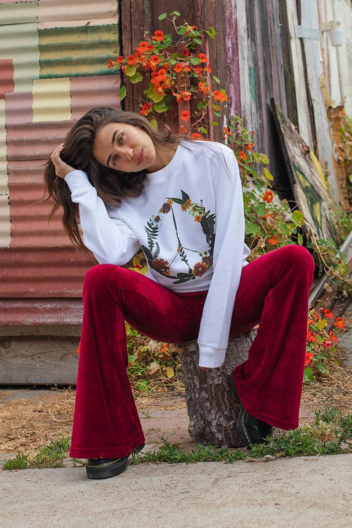 Peace Flower Rexford Sweater