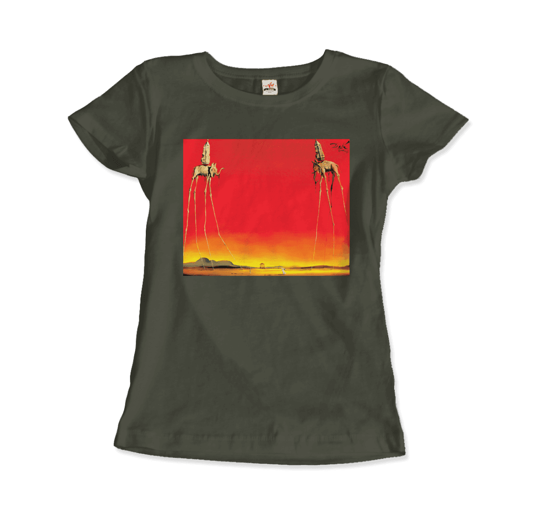 Salvador Dali, The Elephants Artwork T-Shirt-12