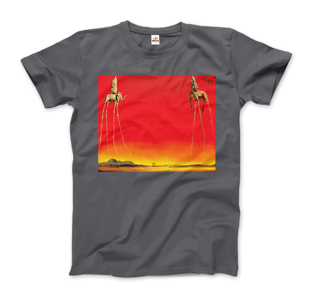 Salvador Dali, The Elephants Artwork T-Shirt-6