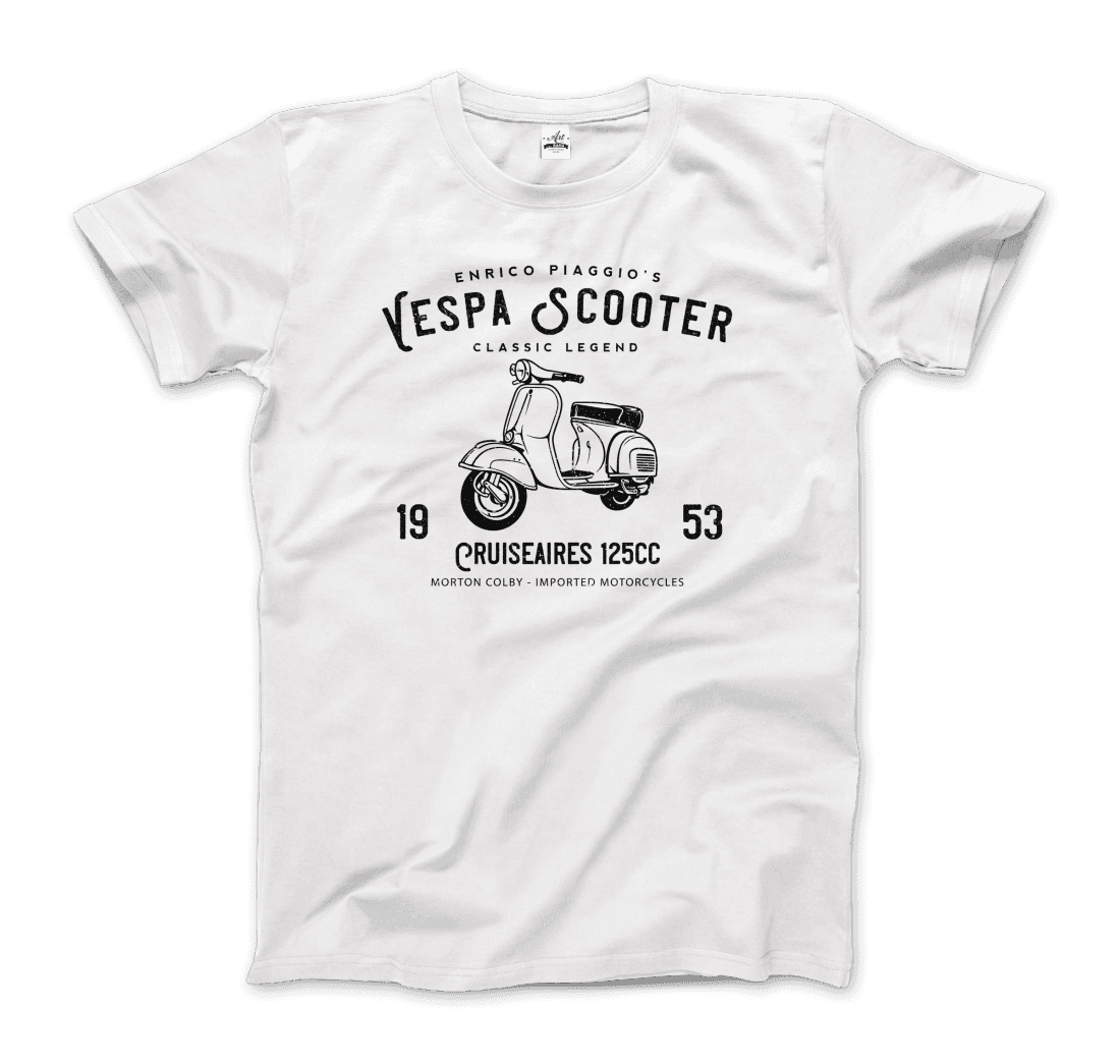 Vintage Piaggio Scooter 1953 125cc T-Shirt-7