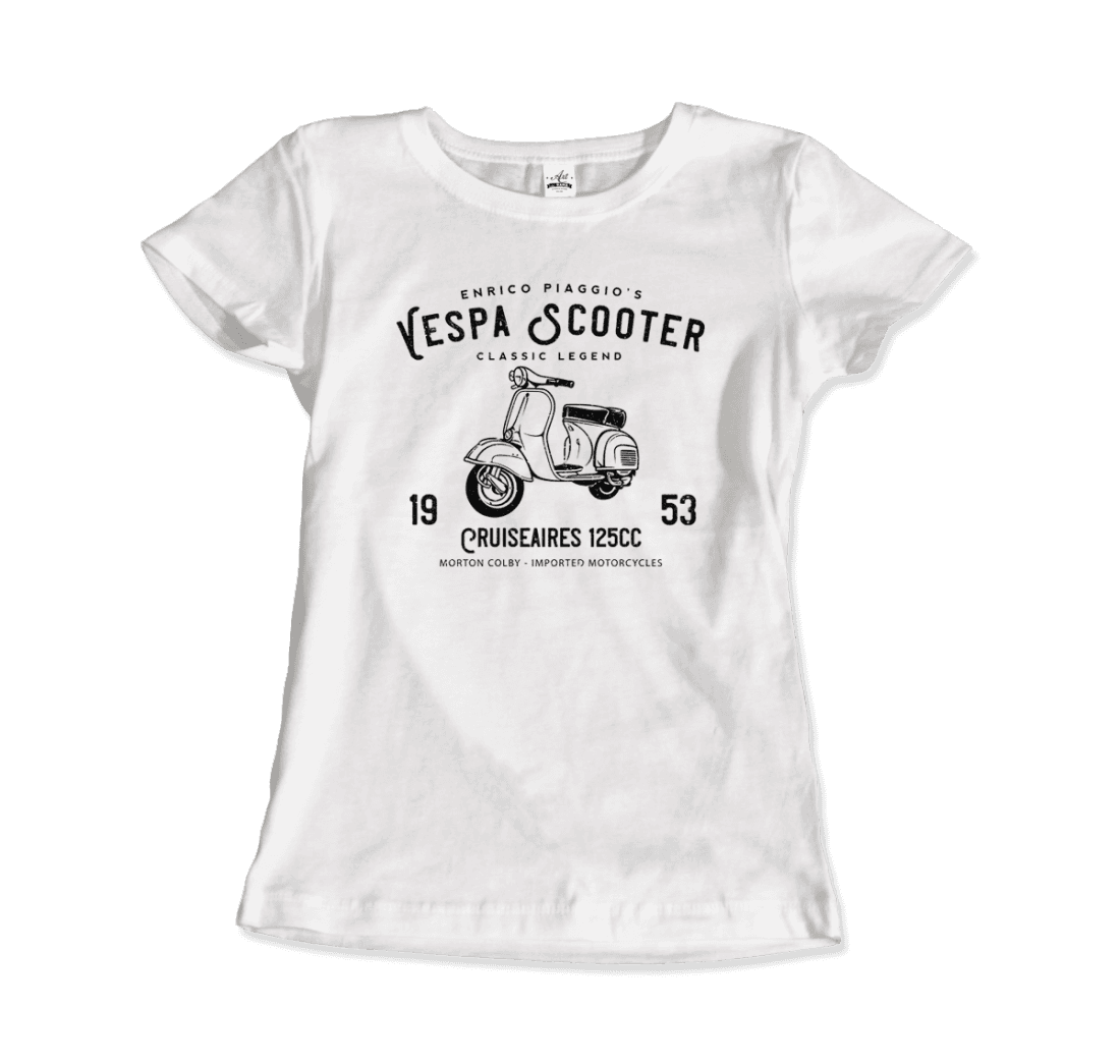 Vintage Piaggio Scooter 1953 125cc T-Shirt-13