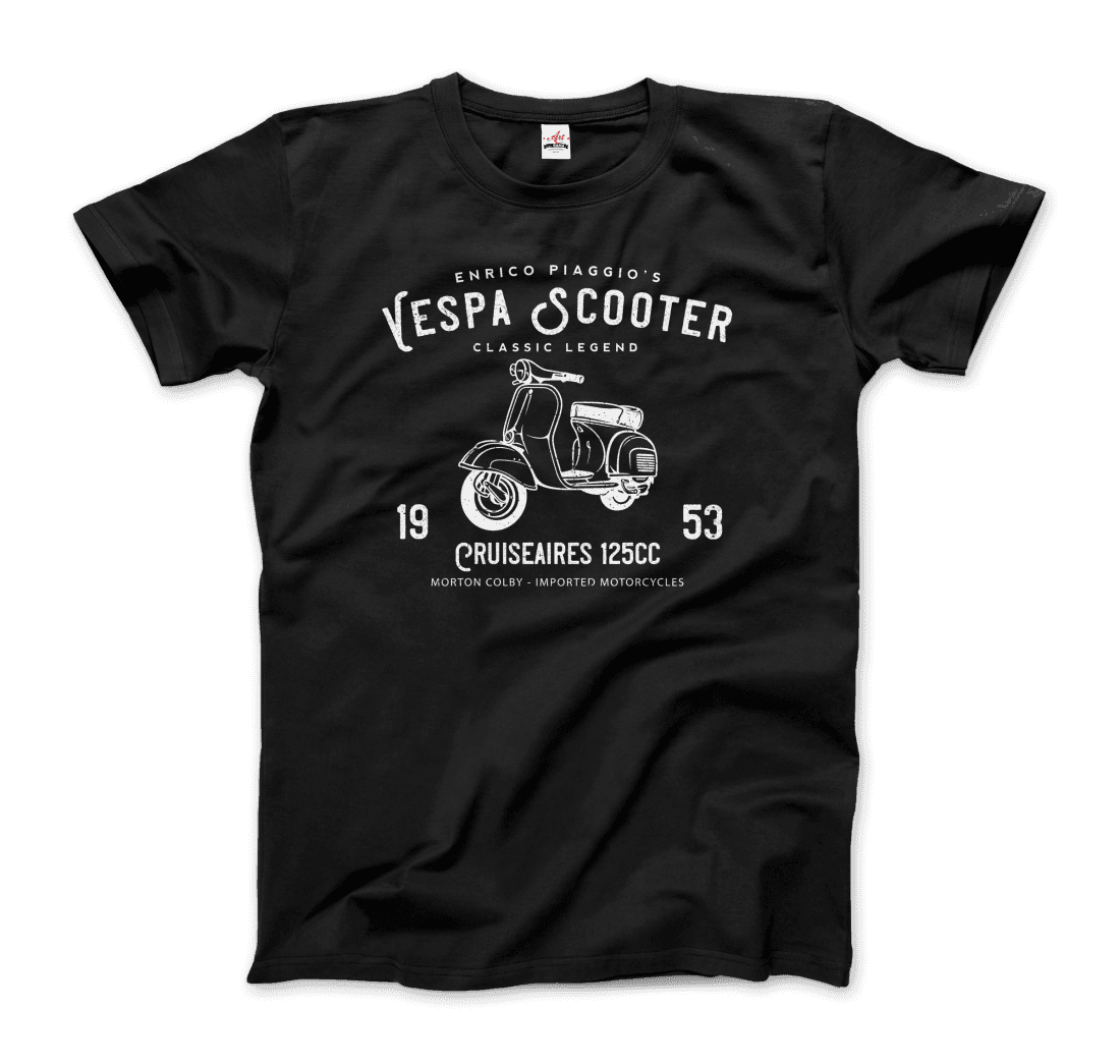 Vintage Piaggio Scooter 1953 125cc T-Shirt-8