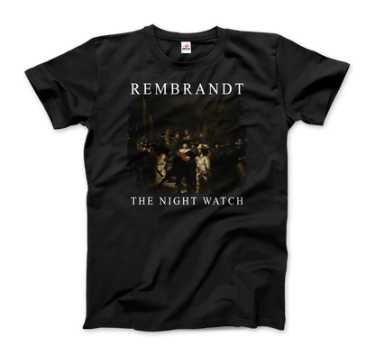Rembrandt - The Night Watch 1642 Artwork T-Shirt-5