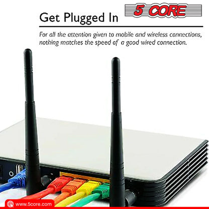 5Core Ethernet Cable High Speed Cat6 Network Cord RJ45 Fastest LAN Extension Cable Para Internet 10 FT