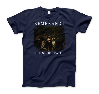 Rembrandt - The Night Watch 1642 Artwork T-Shirt-6