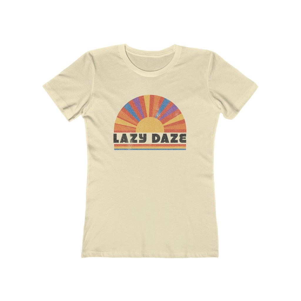 Lazy Daze Curvy Boyfriend Tee