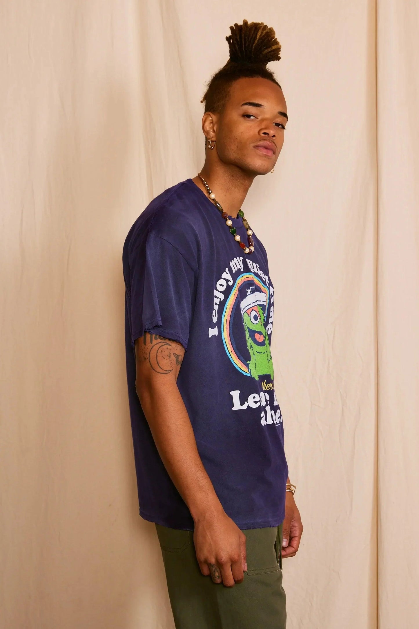 Anti-Social Oscar The Grouch Oversized Men's Tee