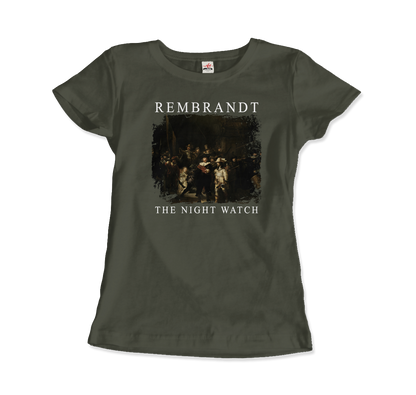 Rembrandt - The Night Watch 1642 Artwork T-Shirt-2