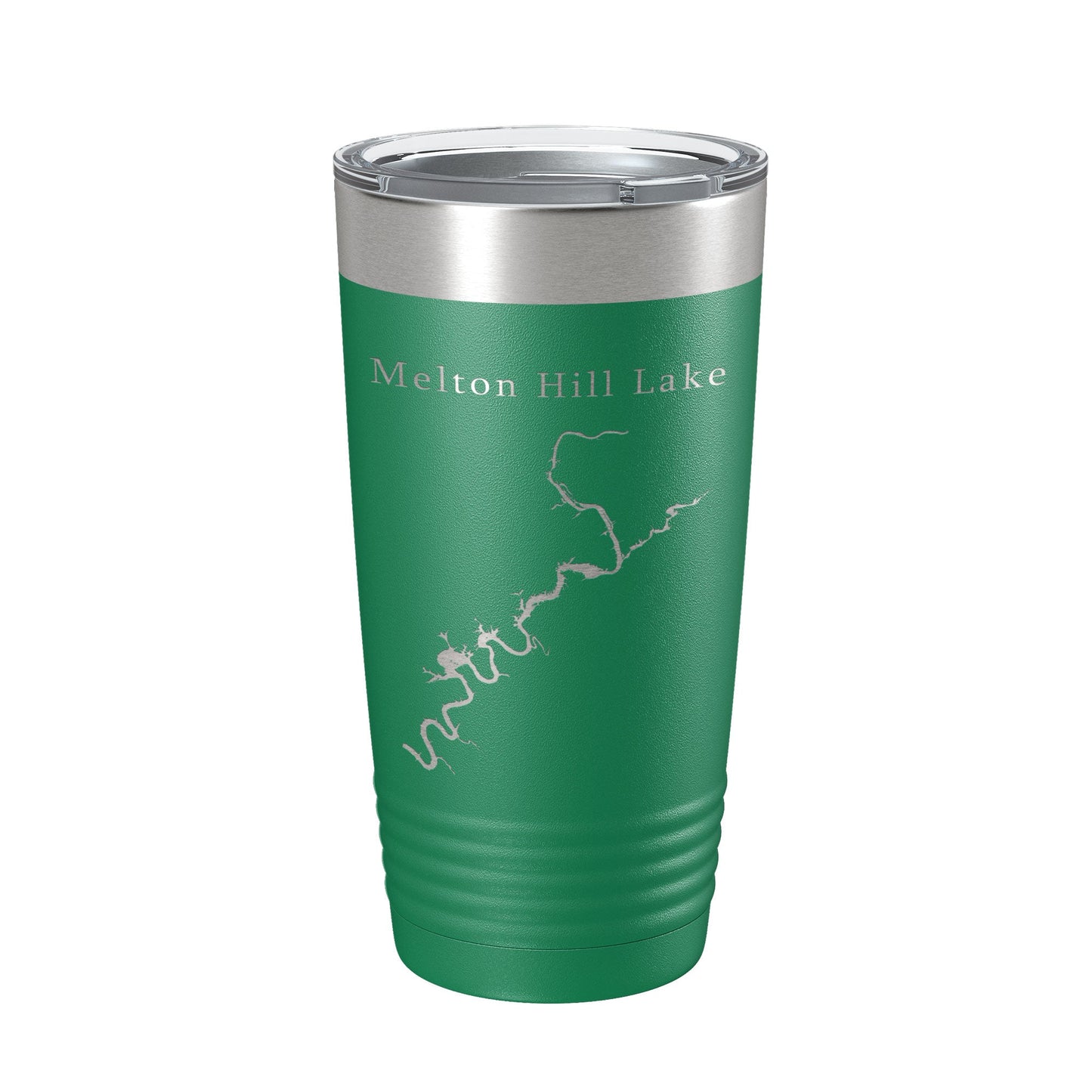 Melton Hill Lake Map Tumbler Travel Mug Insulated Laser Engraved Coffee Cup Tennessee 20 oz