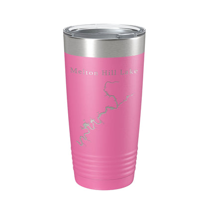 Melton Hill Lake Map Tumbler Travel Mug Insulated Laser Engraved Coffee Cup Tennessee 20 oz