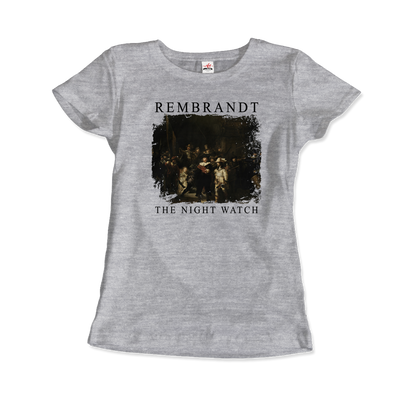 Rembrandt - The Night Watch 1642 Artwork T-Shirt-12