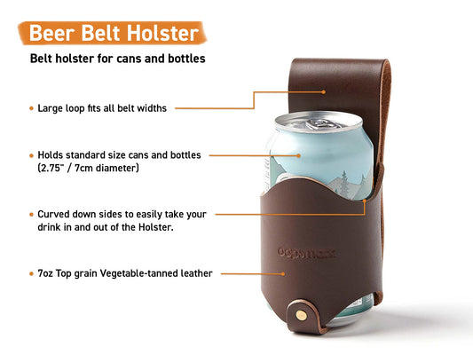 Leather Beer Belt Holster
