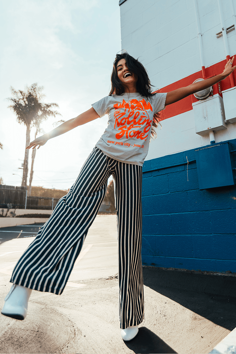 Jamie Striped Wide-Leg Pant-3