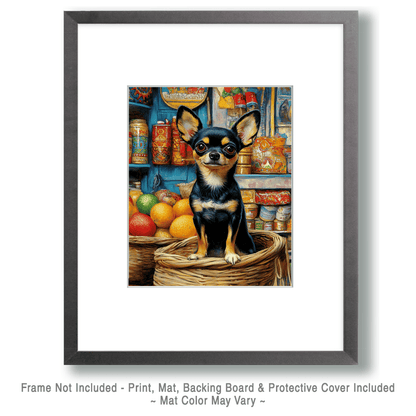 Chihuahua at Market Art