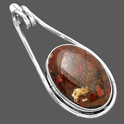 Natural Red Moss Agate Pendant P-1590 SDP156978-2