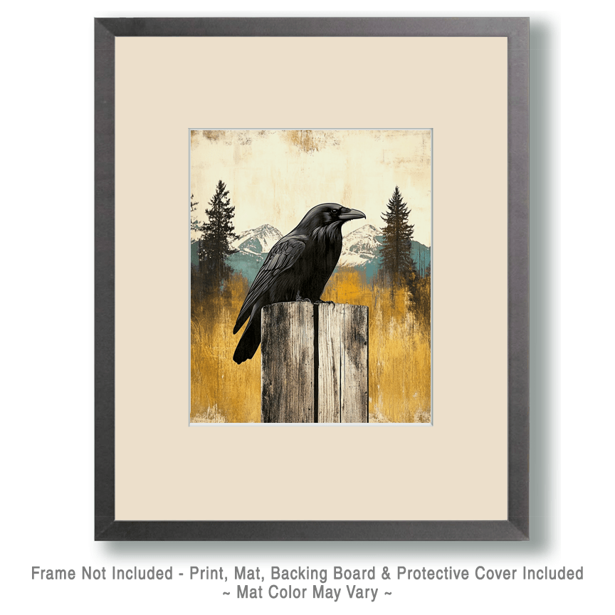Raven on Post Art