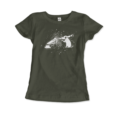 Banksy Rocket Dog (His Master’s Voice) Street Art T-Shirt-2
