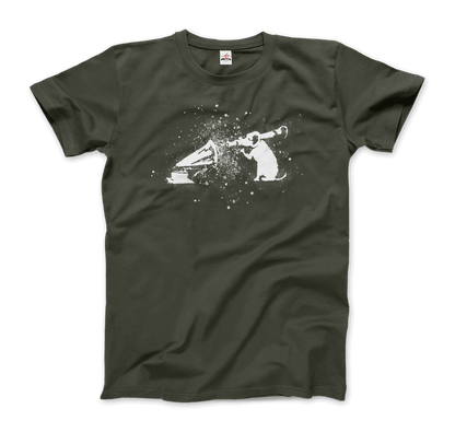 Banksy Rocket Dog (His Master’s Voice) Street Art T-Shirt-0