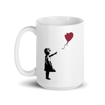 Banksy The Girl with a Red Balloon Artwork Mug-4