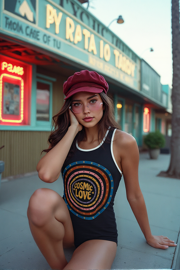 Cosmic Love Romper Swimsuit