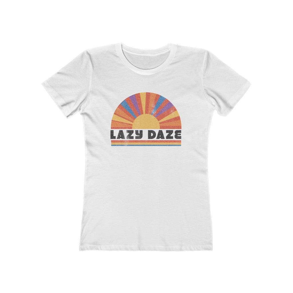 Lazy Daze Curvy Boyfriend Tee