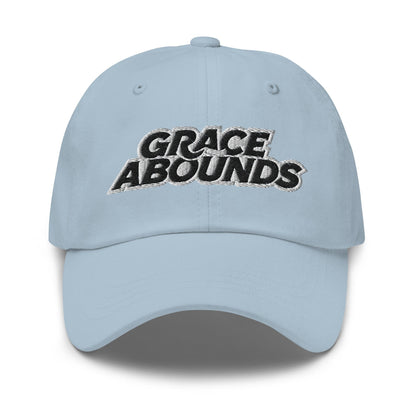 Embroidered Adjustable Baseball Cap - Grace Abounds - F/b
