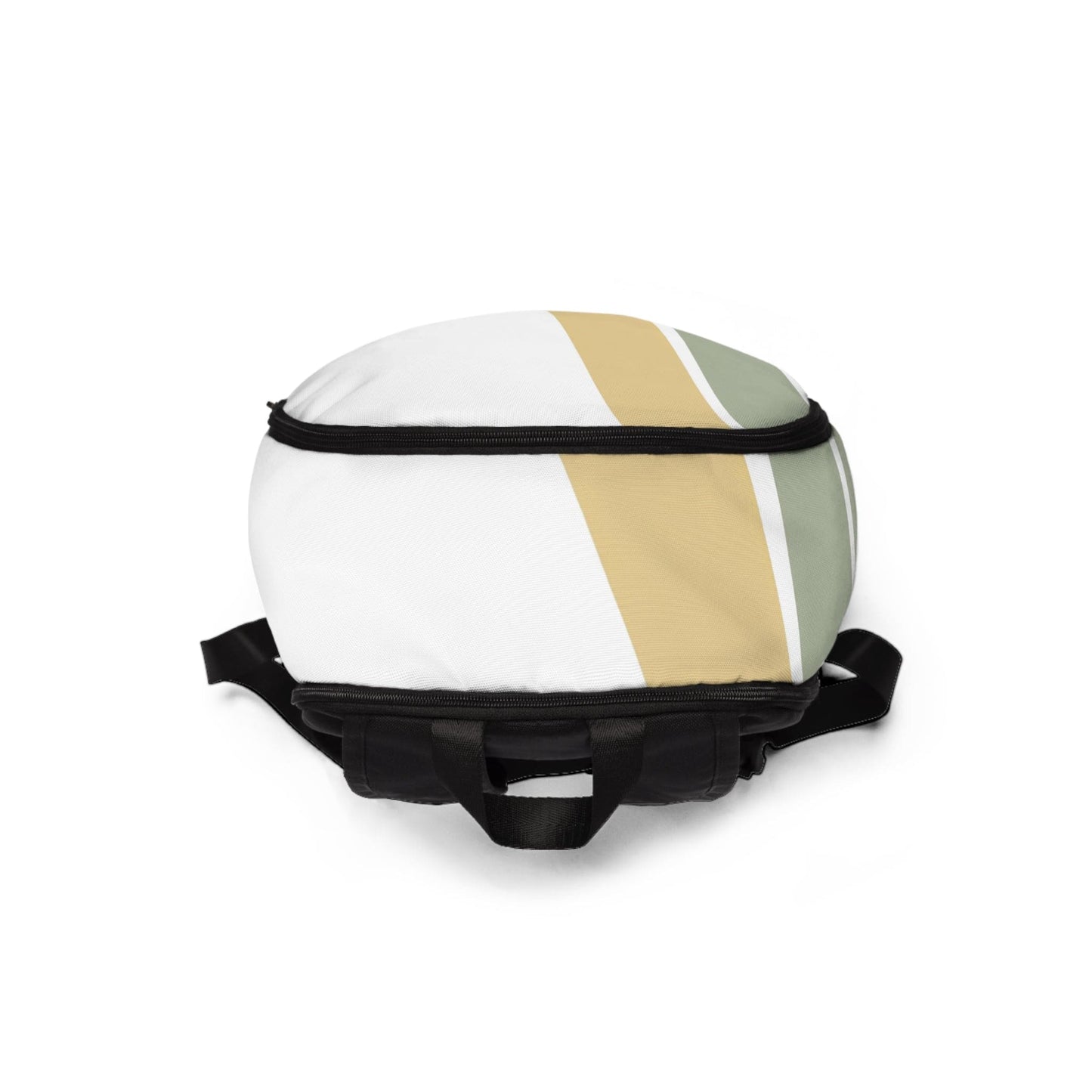 Fashion Backpack Waterproof Green Abstract Geometric Pattern
