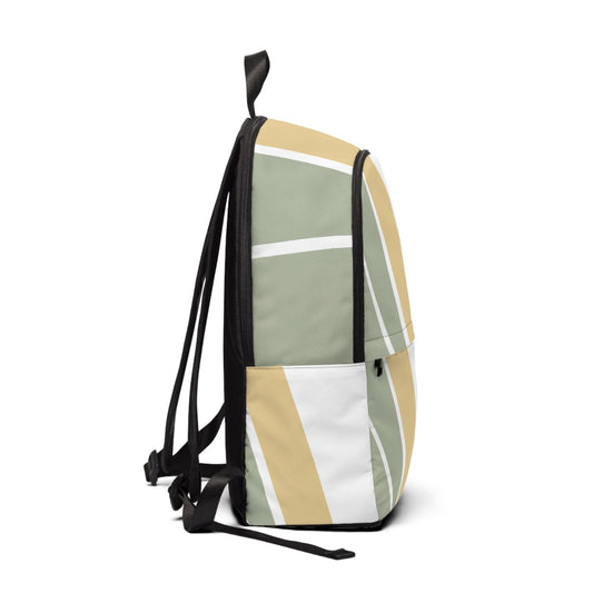 Fashion Backpack Waterproof Green Abstract Geometric Pattern