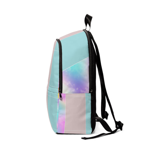 Fashion Backpack Waterproof Pastel Colorblock Watercolor Illustration