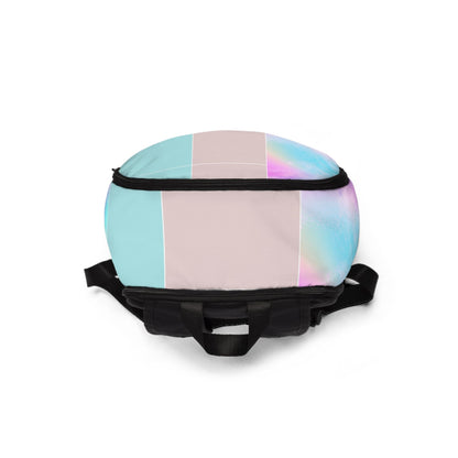 Fashion Backpack Waterproof Pastel Colorblock Watercolor Illustration
