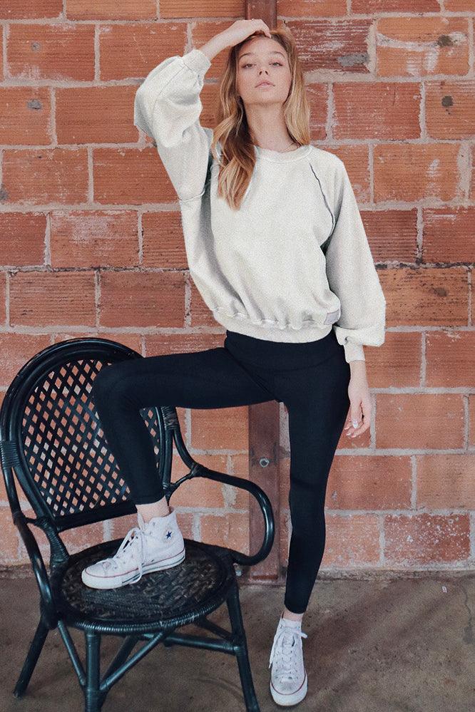 Ivory Finding Peace Sweatshirt-4