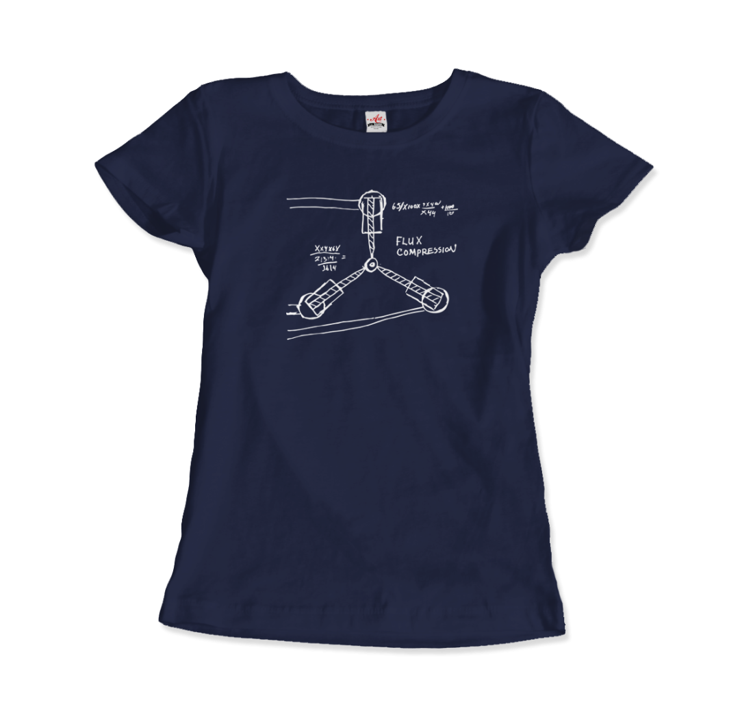 Flux Capacitor Sketch from Back to the Future T-Shirt